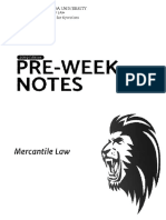 2019 Pre-Week Notes On Mercantile Law (Digital Copy - Low Resolution) 1