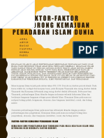 Faktor-Faktor Pendorong Kemajuan Peradaban Islam Dunia