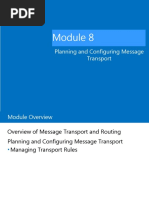 Planning and Configuring Message Transport