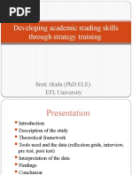 Developing Academic Reading Skills Through Strategy Training