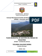 Plan Municipal de Gestion de Riesgo