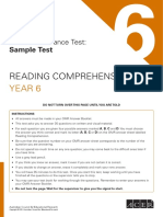 ASET Reading Comprehension Sample Test