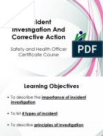 Incident Investigation and Corrective Action