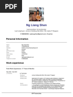 NG Liang Shen: Personal Information