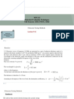 MM 212 Materials Evaluation Techniques Fall Semester 2020, FMCE, GIKI