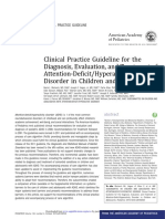 Guideline for the Diagnosis, Evaluation, and Treatment of ADHD 2019