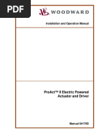 Installation and Operation Manual: Proact™ Ii Electric Powered Actuator and Driver