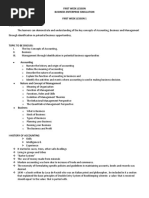 First Week Lesson Business Enterprise Simulation First Week Lesson 1 Objectives