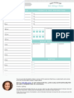 Daily Hourly Planner Template Get Things Done