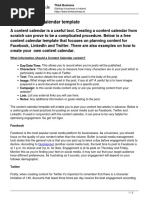 A Free Content Calendar Template and Guide