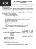 BCA VI Sem Microprocessor & Assembly Language Programming