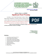Significant Flood Warning: Advisory /alert, O. A-03/2020