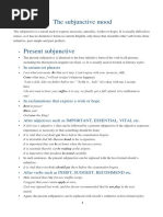 Subjunctive | PDF | Verb | Clause
