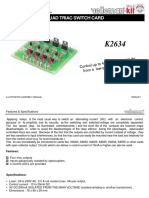 Quad Triac Switch Card: Upto4 High-Po Wer Circ Uits Low-Pow Er Drive Circuit