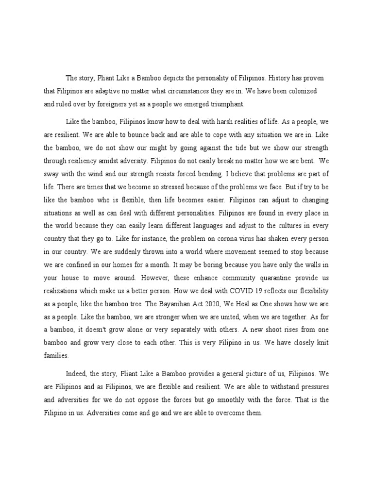 Pliant Like A BambooReflection PDF