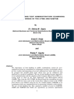 Dr. Obinna M. Opara: Item Banking and Test Administration: Examining Effectiveness in The Utme and Nabteb