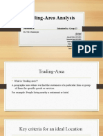 Trading-Area Analysis: Submitted By: Group 13 Submitted To: Dr. T.K.Chatterjee