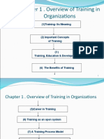 Chapter 1 - Overview of Training in Organizations