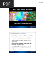 GEOL30005 Applied Geophysics: Challenge For Gravity Processing