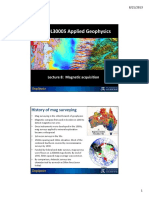 GEOL30005 Applied Geophysics: History of Mag Surveying