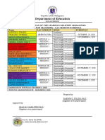 Lac Schedule and Task Distribution