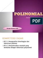 Pengertian Polinomial XI