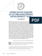 Appreciative Inquiry As An Organizational Development Tool