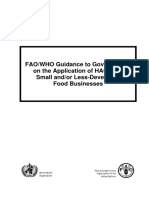 FAO_WHO Application of HACCP