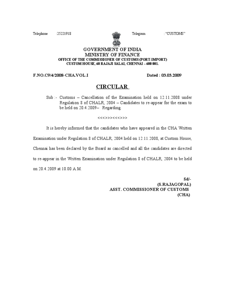 CIRCULAR | PDF