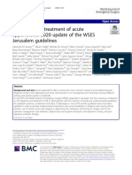 Diagnosis and Treatment of Acute Appendicitis 2020