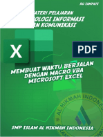 Materi Waktu Berjalan MS Excel