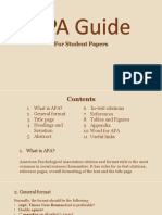 Apa Guide - Student