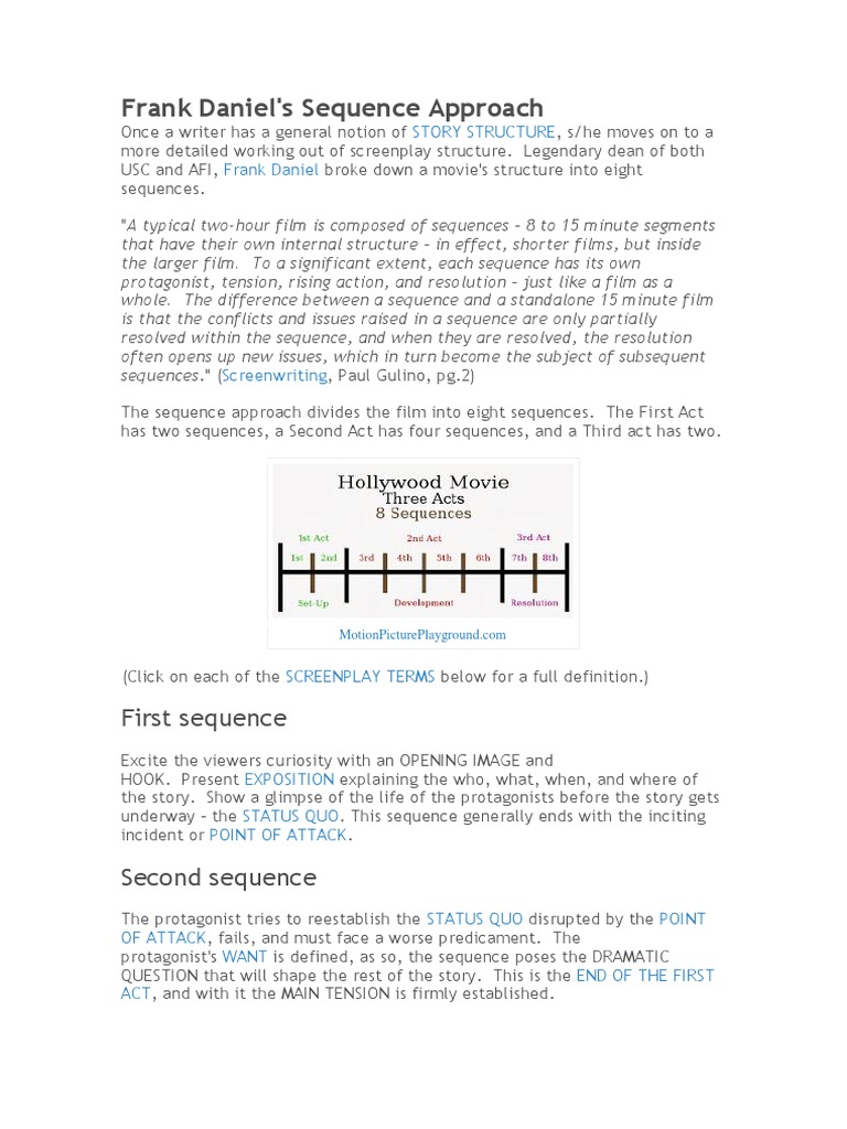 Frank daniel sequence approach pdf screenwriting