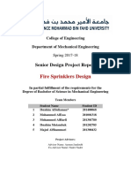 Fire Sprinklers Design: Senior Design Project Report