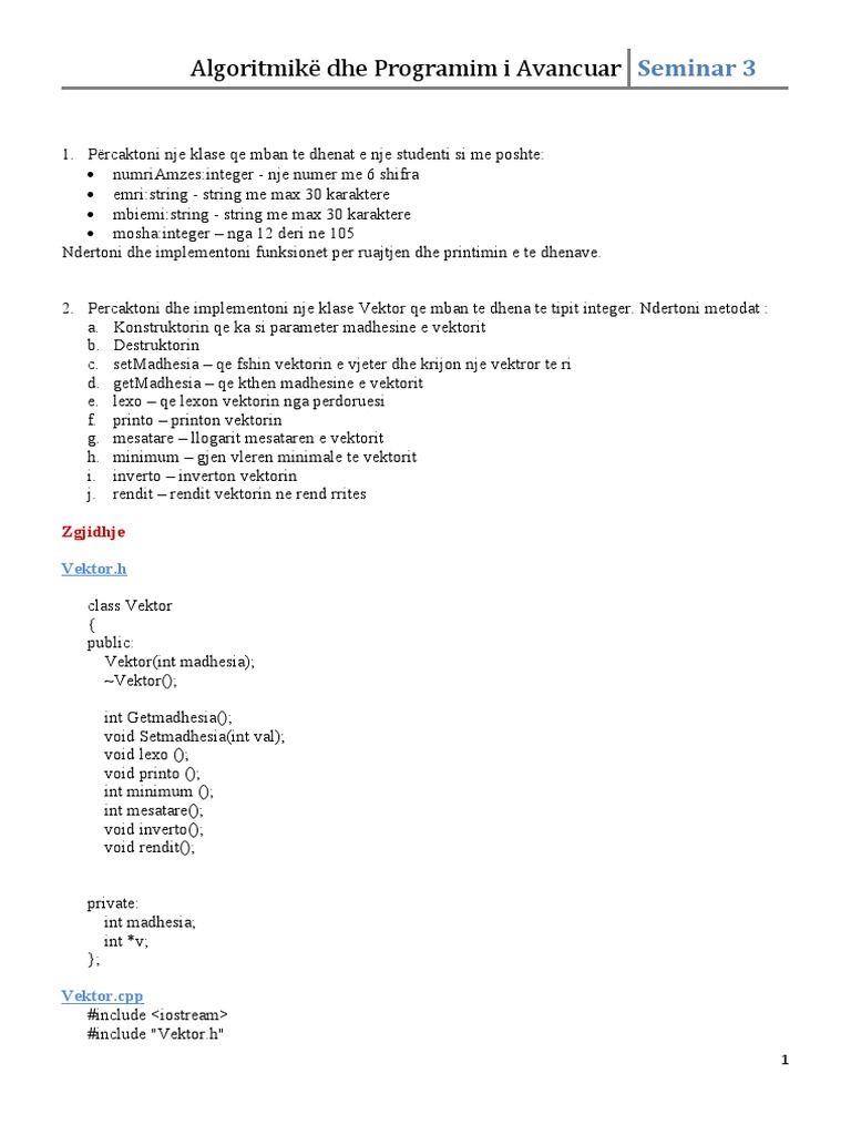 Ushtrime Te Pazgjidhura Ne Algoritmike | PDF