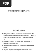 String Handling in Java