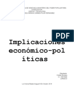 Implicaciones Económico-Políticas