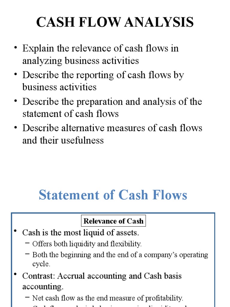 Cash Flow Analysis and Reporting | PDF | Cash Flow Statement | Dividend