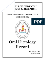 Oral Histology Record: DJ College of Dental Sciences & Research