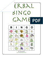 Herbal Bingo Game: by Kristine Brown