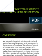 Tips To Optimize Your Website For Quality Lead Generation