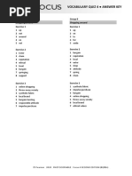 Focus 3 Unit Test 3 Answer Key | PDF