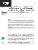 A Qualitative Investigation Into Consumption of Halal Cosmetic Products The Evidence From India