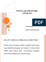 Bahan Instalasi Software Aplikasi