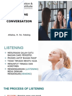 TOPIC 9. Listening and Conversation