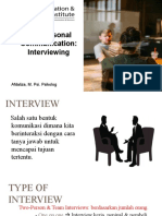 TOPIC 10 - Psikologi Komunikasi - Interview