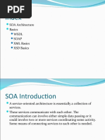 Index: SOA Architecture Basics WSDL Soap XML Basics XSD Basics