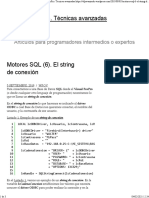 Motores SQL (6). El string de conexión Visual FoxPro. Técnicas avanzadas