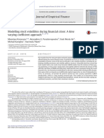 (2014) Modelling Stock Volatilities During Financial Crises - A Time Varying Coefficient Approach