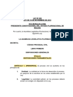 Codigo Procesal Civil - Ley 439 (19 de Nov de 2013)